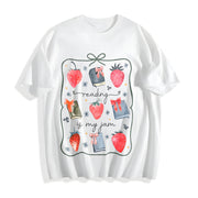 Reading Is My Jam St Patricks Cotton T-Shirt in White