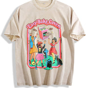 Easy Bake Coven Halloween Vintage Washed T-Shirt in Beige