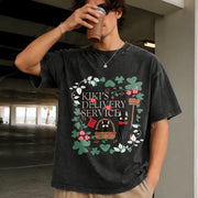 Anime Studio Ghibli Vintage Washed T-Shirt in Black