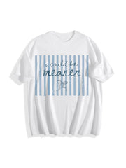 I Could Be Meaner Bow Cotton T-Shirt in White