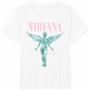 Couple Matching Anatomical Angel Grunge 9s Alternative Cotton T-Shirt in White