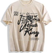 Para El Mundo Solo Eres un Papa Vintage Washed T-Shirt in Beige
