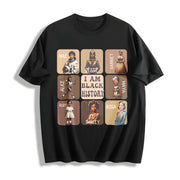 1pc Pure Cotton T-Shirt in Black
