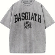 Basgiath War College Vintage Washed T-Shirt in Gray