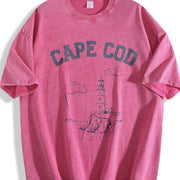 Cape Cod Cape Cod Travel Cape Cod Massachusetts Vintage Washed T-Shirt in Red