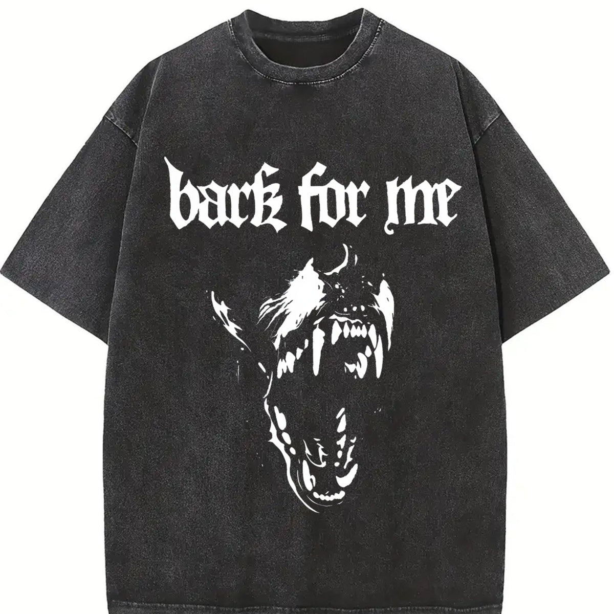 Bark for Me Vintage Washed T-Shirt in Black