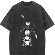 Jujutsu Kaisen Maki & Toji vintage washed oversized T-shirt in Black