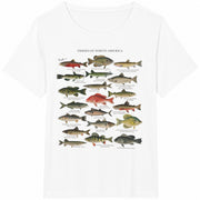 North American Fish Cotton T-Shirt in White