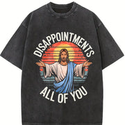 Jesus Disappointments All Of You vintage washed oversized T-shirt in Black
