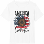America Land of Free Cotton T-Shirt in White