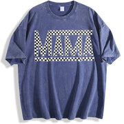 Mama Letter vintage washed oversized T-shirt in Blue