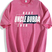Best Uncle Bubber Ever Vintage Washed T-Shirt in Red