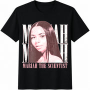Mariah Scientist Rapper Young Hip-hop Cotton T-Shirt in Black