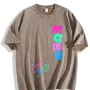Dopamine Graffiti Ideal Vintage Washed T-Shirt in Brown