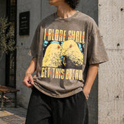 Get This Bread Pigeon Vintage Washed T-Shirt in Brown