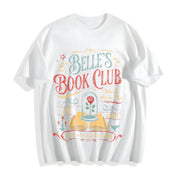 Belle's Book Club Retro Tale as Old as Time Cotton T-Shirt in White