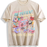 90s Throwback 90s Country Vintage Washed T-Shirt in Beige