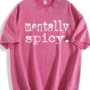 Mentally Spicy Mentally Spicy Vintage Washed T-Shirt in Red
