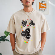 Studio Ghibli Soot Sprites Vintage Washed T-Shirt in Beige
