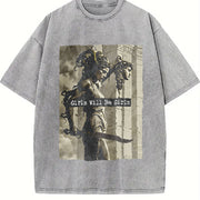 Girls Will Be Girls Vintage Washed T-Shirt in Gray