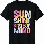 Sunshine State of Mind Cotton T-Shirt in Black
