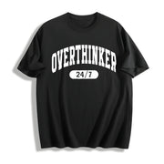 Overthinker Overthinking Cotton T-Shirt in Black