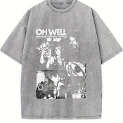 Cowboy Bebop Anime Vintage Washed T-Shirt in Gray
