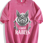I Have Rabies 90s Vintage Washed T-Shirt in Red
