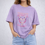 Terrasen Acotar vintage washed oversized T-shirt in Purple