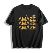 Amaze Project Hail Mary Rocky Inspired Sci-fi Space Quote Cotton T-Shirt in Black
