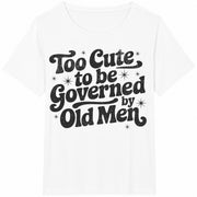 Anti Trump Feminist Cotton T-Shirt in White