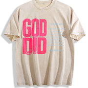 God Did Vintage Washed T-Shirt in Beige