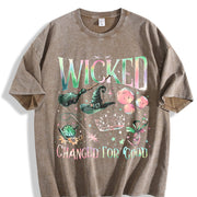 Wicked Change for Good vintage washed oversized T-shirt in Brown