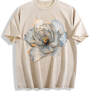Wild Flowers Wildflowers Vintage Washed T-Shirt in Beige