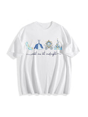 Meet Me at Midnight Cotton T-Shirt in White