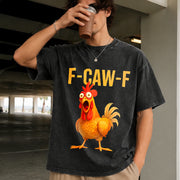 Chicken Vintage Washed T-Shirt in Black