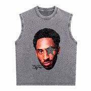 KB24 Wet Cement 4S Wet Cement Vintage Washed Tank Top in Gray