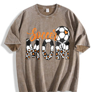 Soccer Mom Vintage Washed T-Shirt in Brown