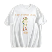 The Cowboy Frog Cotton T-Shirt in White