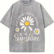 Be the Sunshine Vintage Washed T-Shirt in Gray