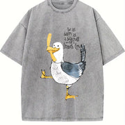 New Spring/ Arrival Vintage Washed T-Shirt in Gray