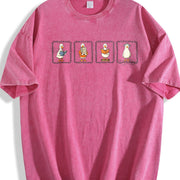 Reading Silly Goose Teacher Vintage Washed T-Shirt in Red