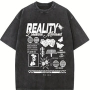 Reality Jackson Moment Vintage Washed T-Shirt in Black