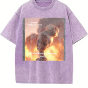 Another Totally Fine Event Dissociating Doll Vintage Washed T-Shirt in Purple