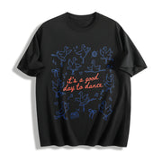Dancer Silly Goose Cotton T-Shirt in Black