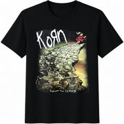 Korn Follow the Leader Cotton T-Shirt in Black