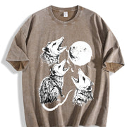Possum Moon Pepper Opossum Vintage Washed T-Shirt in Brown