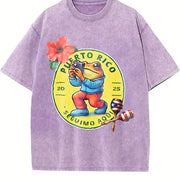 DTMF Should Take More Photos Album 2025 Vintage Washed T-Shirt in Purple