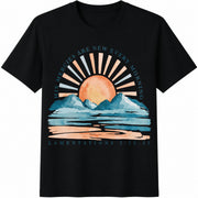 Bible Verse His Mercies Are New Every Morning Cotton T-Shirt in Black