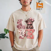 Leopard Love Vintage Washed T-Shirt in Beige